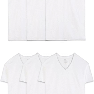 Men’s V-Neck Undershirts – 6 Pack