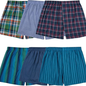 Men’s Tag-Free Boxer Shorts – 6 Pack